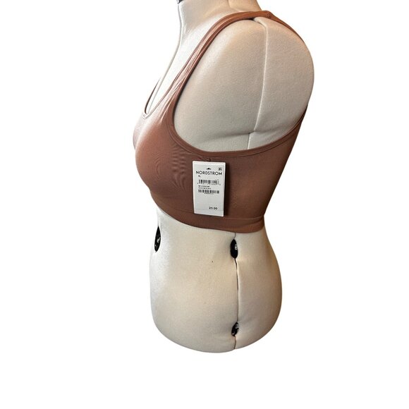 Nordstrom Size XL Lot of 2 Pullover Stretch Sport Bras  Tan and Brown - Picture 8 of 15